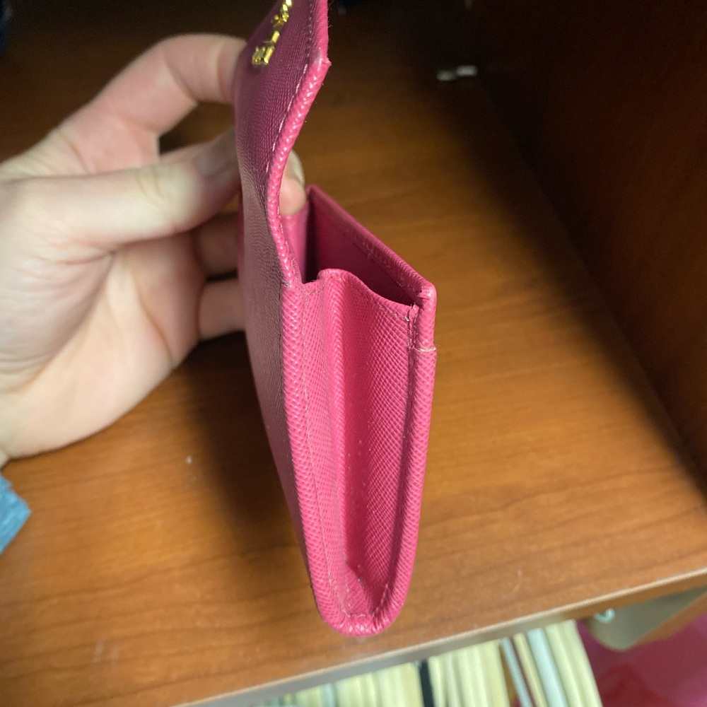 Prada Leather Card Holder - pink - Picture 5 of 5